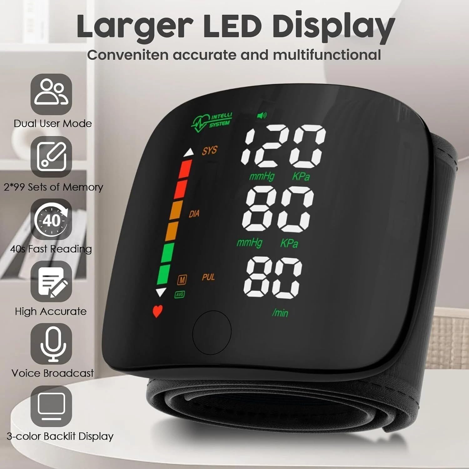 New 2026 Automatic Wrist Blood Pressure Monitor