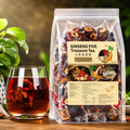 Ginseng Five Treasures Herbal Tea – Daily Herbal Wellness Blend with Ginseng, Goji Berries & Maca | Caffeine-Free | 30 Tea Bags