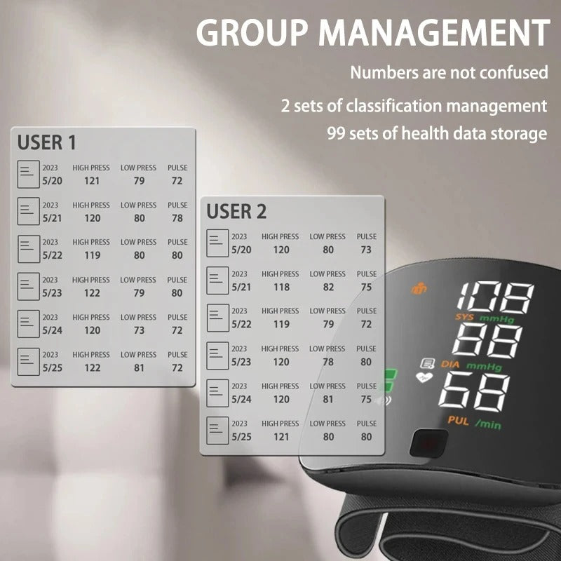 Automatic Wrist Blood Pressure Monitor